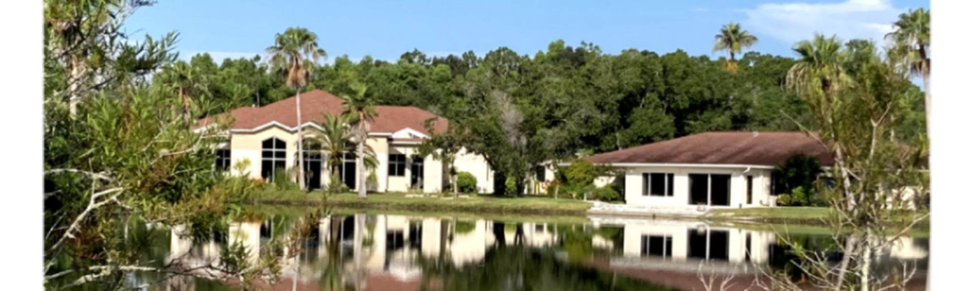 Sanctuary and chapel buildings from the gazebo